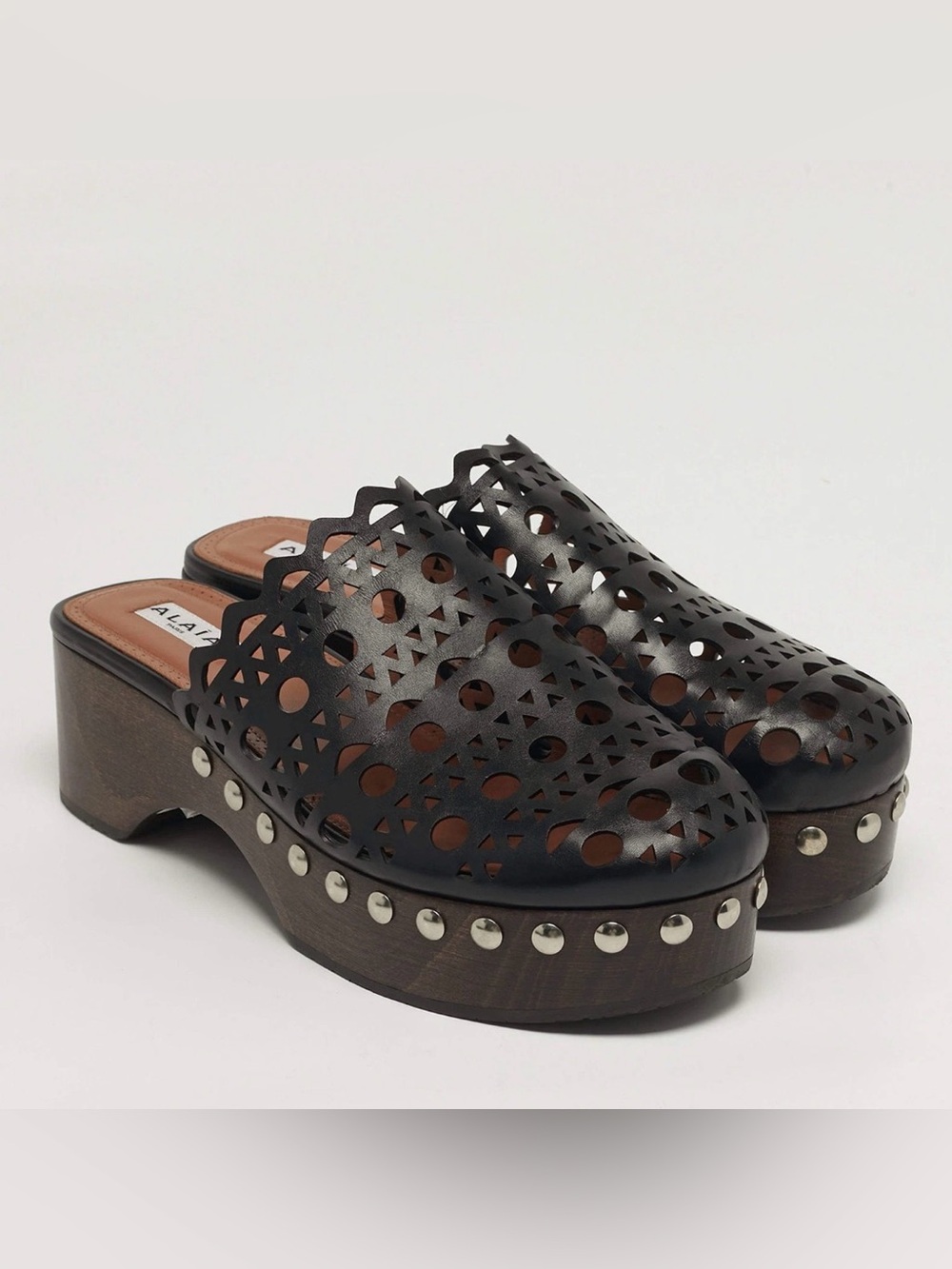 ALAÏA Black Vienne Clogs size 40 Never worn